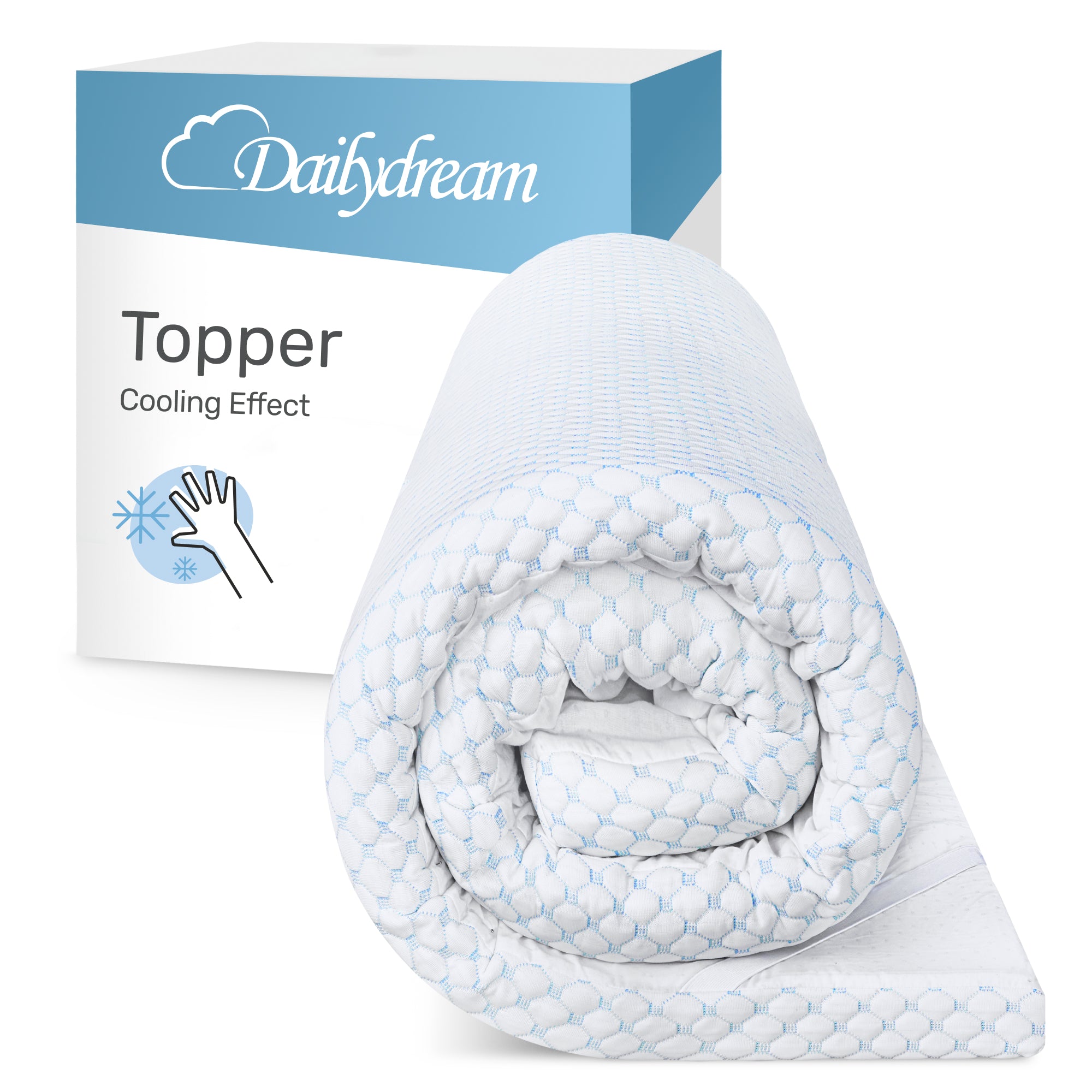 Kühlender Topper mit Visco-Schaum