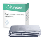 Dailydream cover in white for adult weighted blankets 135 x 200 cm - two-tone