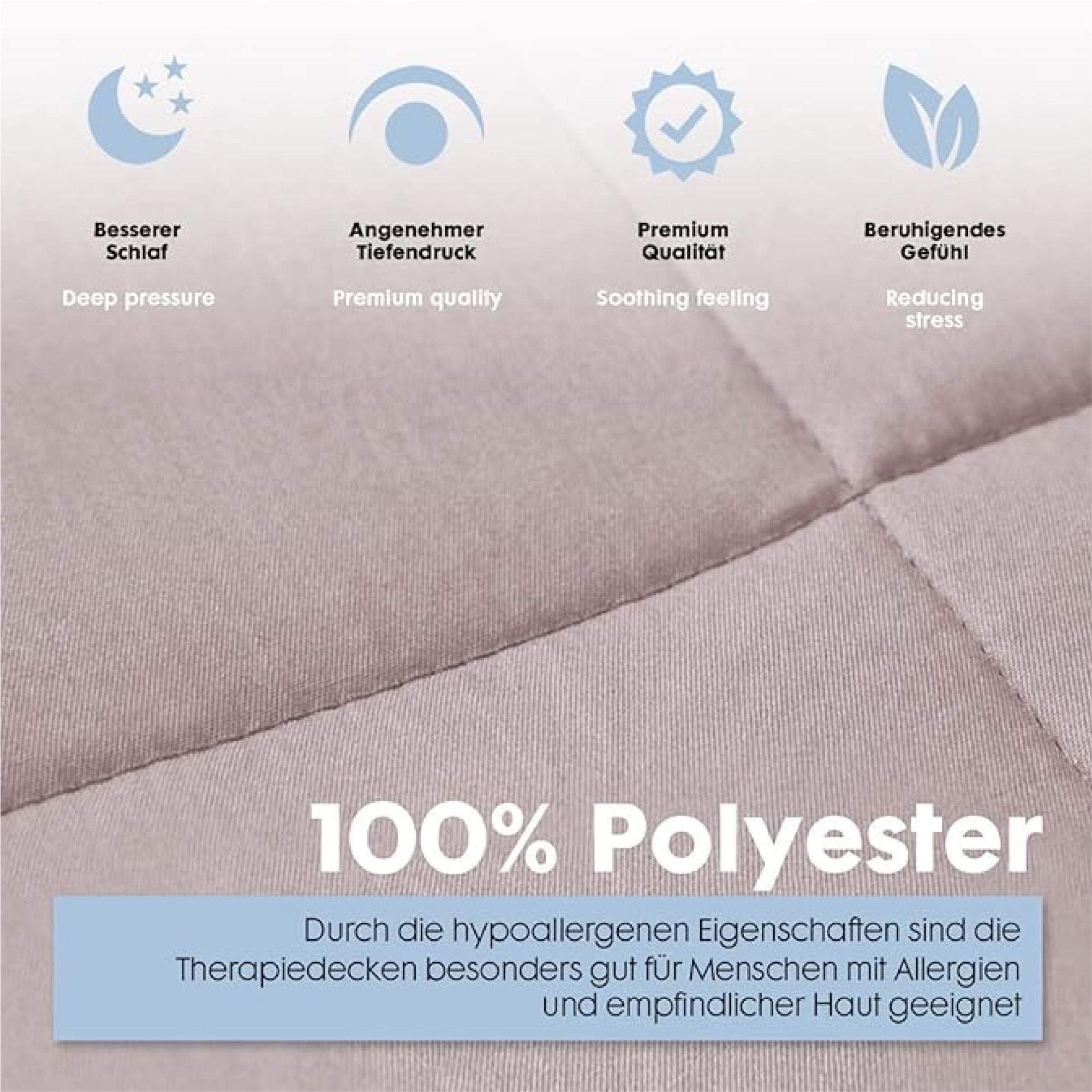 Gewichtsdecke für Kinder aus flauschigem Fleece