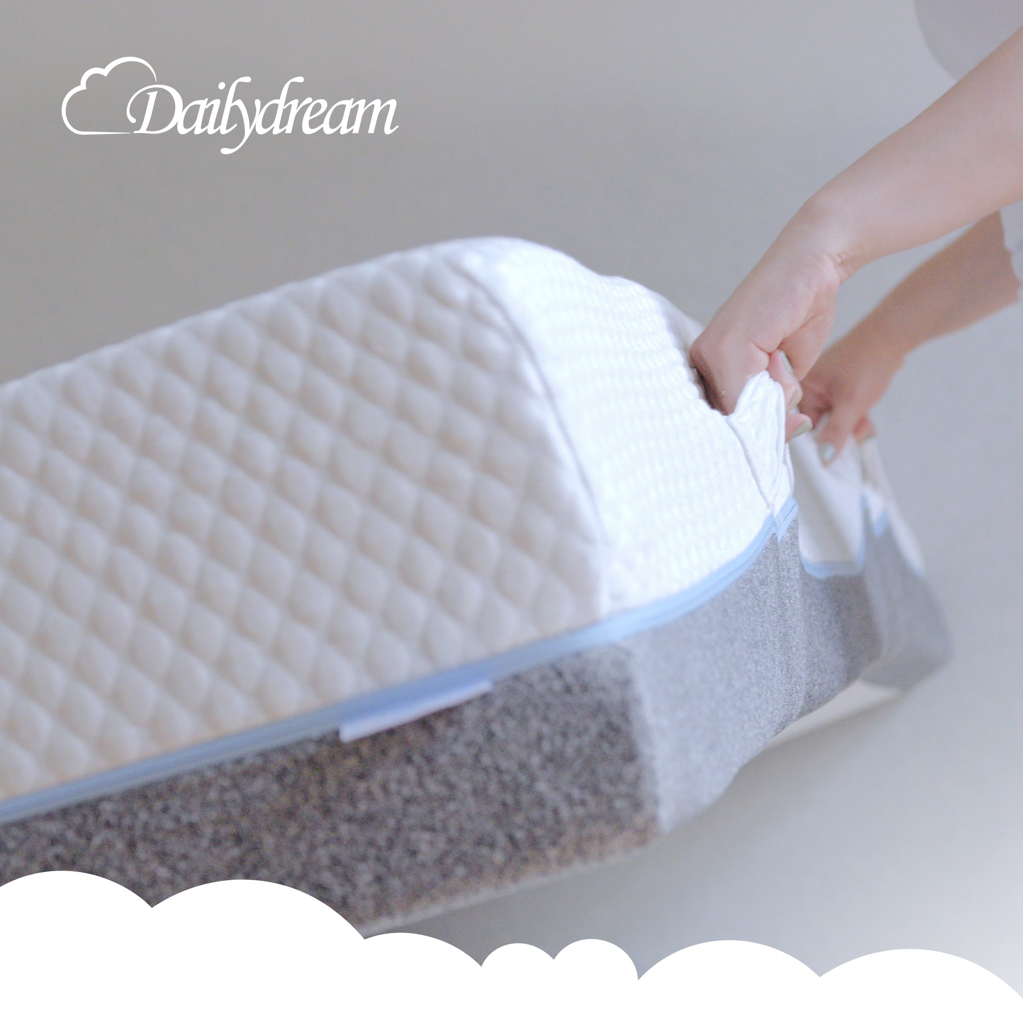 Hybrid mattress 3in1 with pocket spring core, cold foam and memory foam
