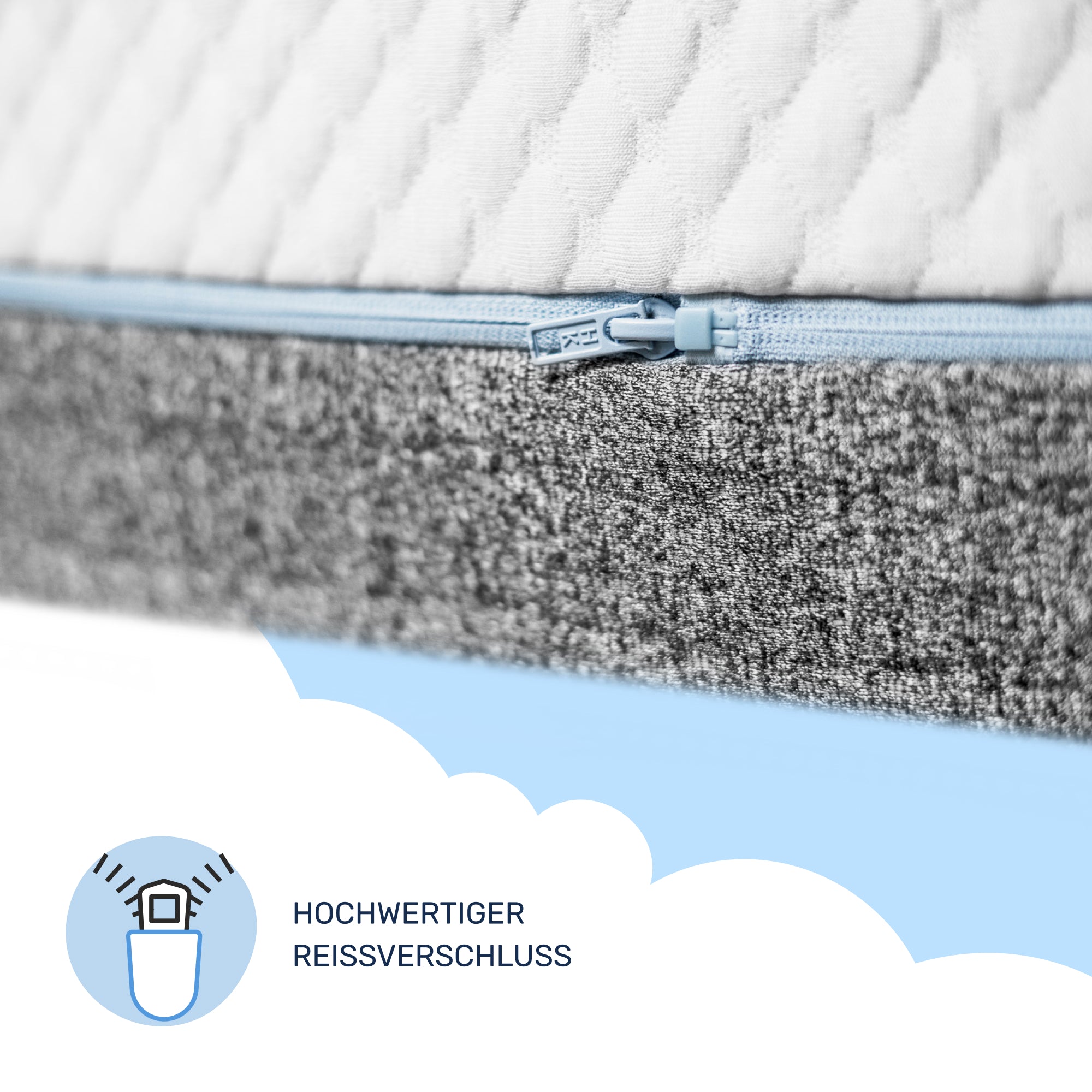 Hybrid-Matratze 3in1 mit Taschenfederkern, Kaltschaum und Memory Schaum