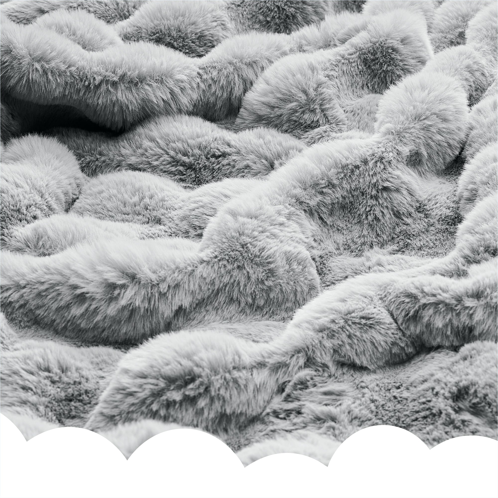 Manta de peluche Dailydream 150 x 200 cm gris