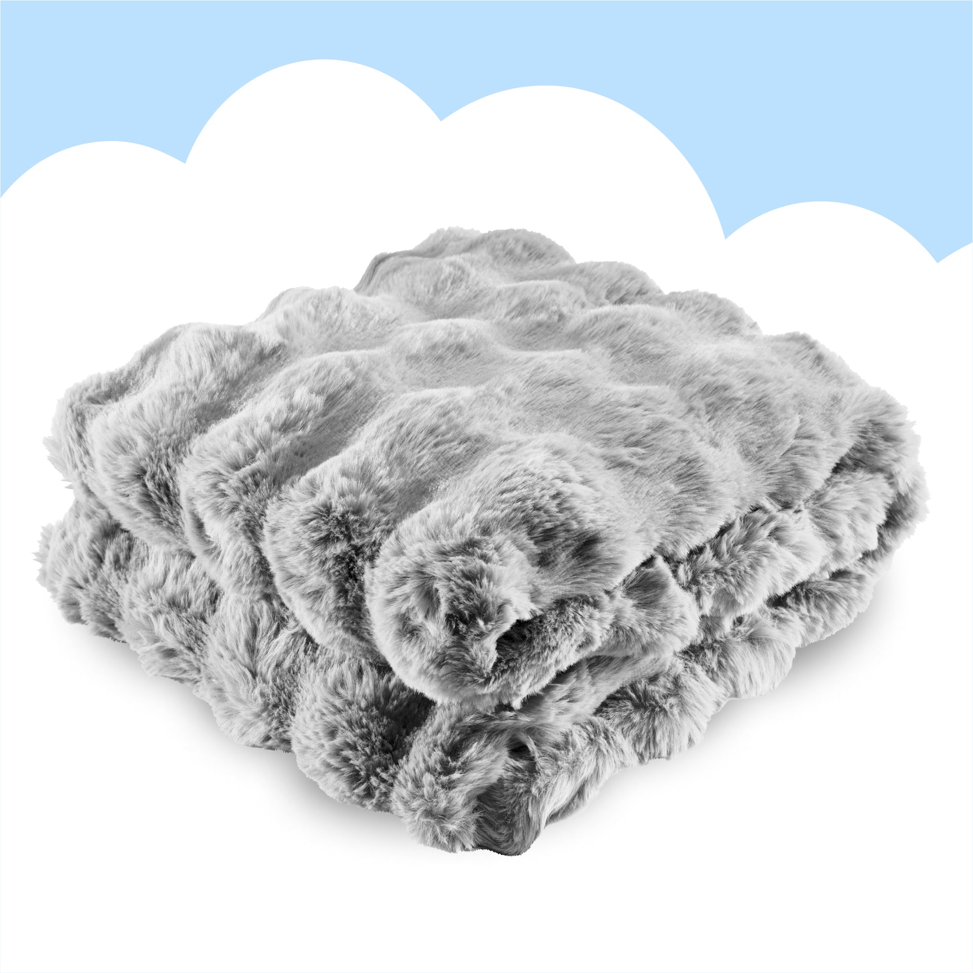 Manta de peluche Dailydream 150 x 200 cm gris