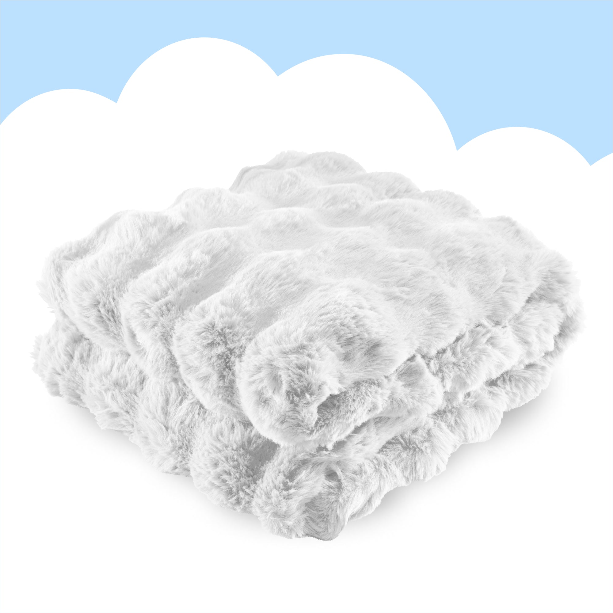 Manta de peluche Dailydream 150 x 200 cm blanca