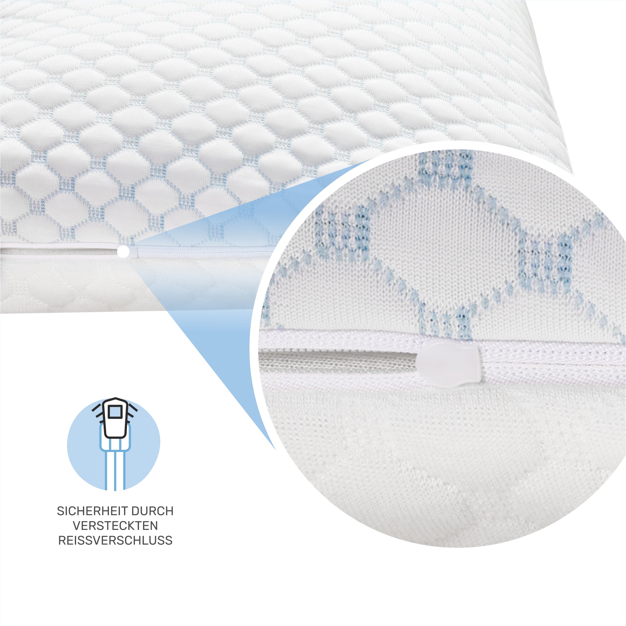 Almohada cervical FlexiCloud, 80x40cm, blanco
