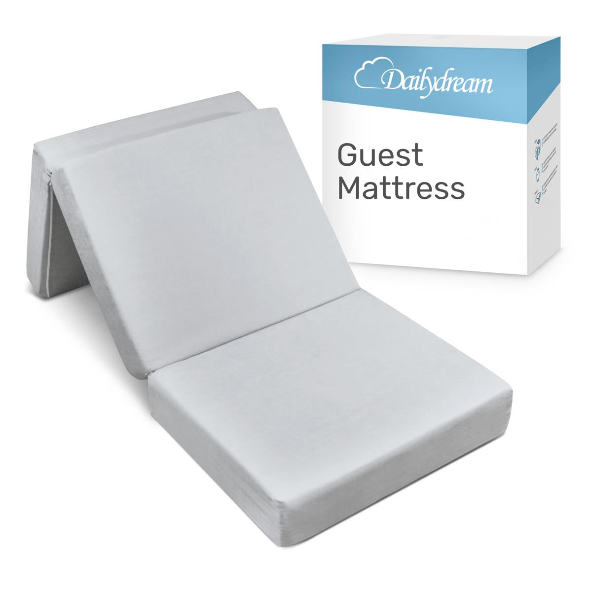 Colchón de invitados plegable Dailydream con espuma viscoelástica
