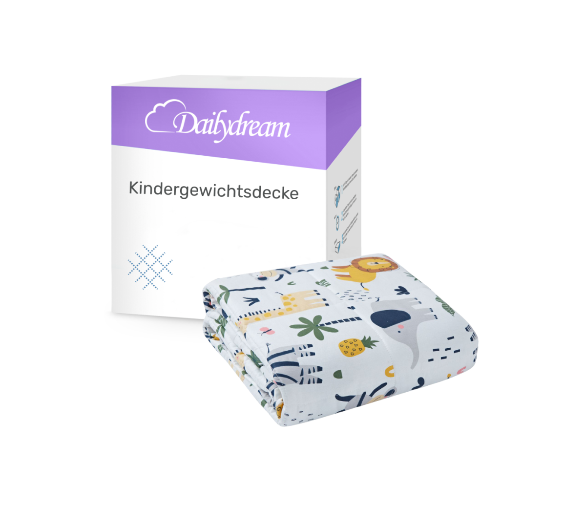 Gewichtsdecke für Kinder aus 100% Baumwolle, Edition "Safari"