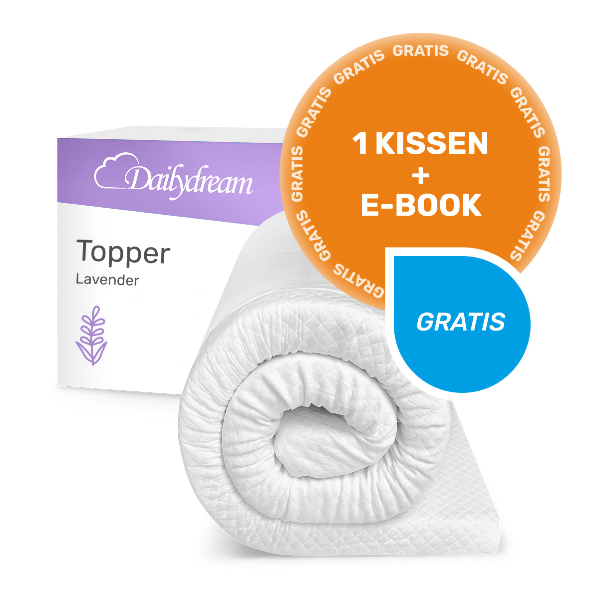 Topper mit Lavendel veredelt