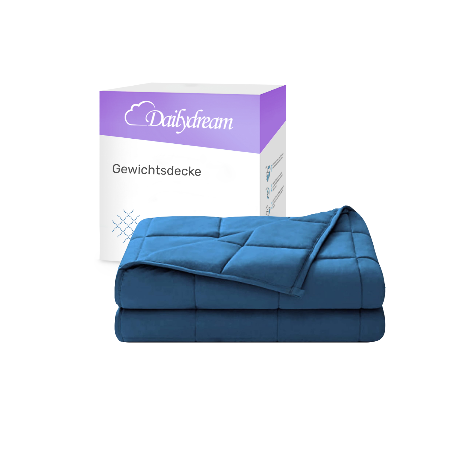 Weighted blanket made of 100% cotton, “Blue” edition
