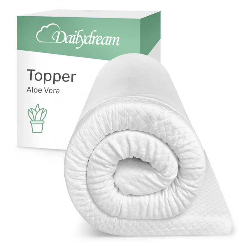 Aloe vera topper for the sofa bed