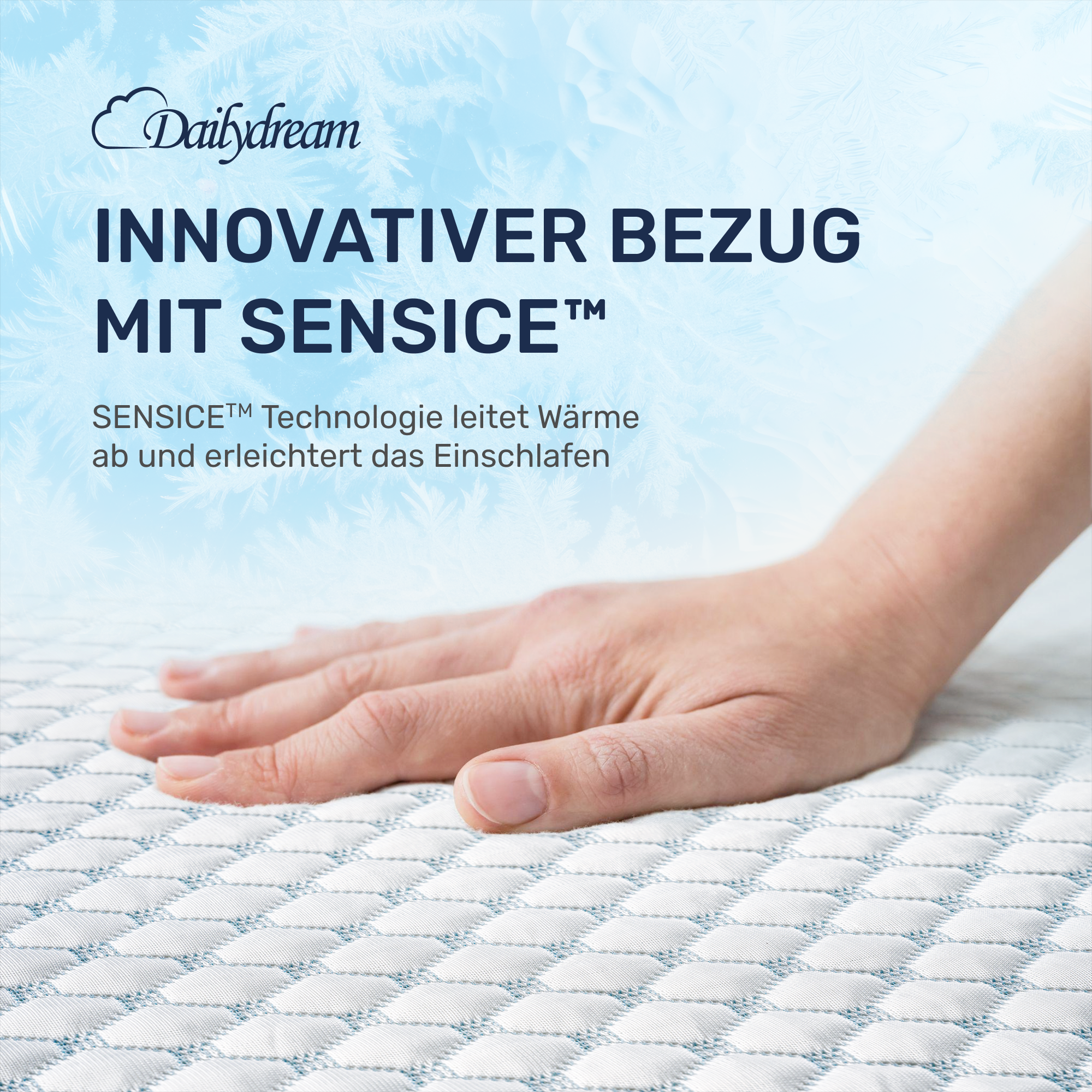 Kühlender Topper mit Visco-Schaum