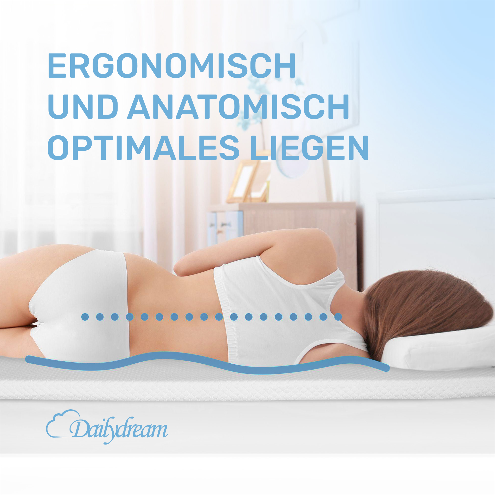 Kühlender Topper mit Visco-Schaum