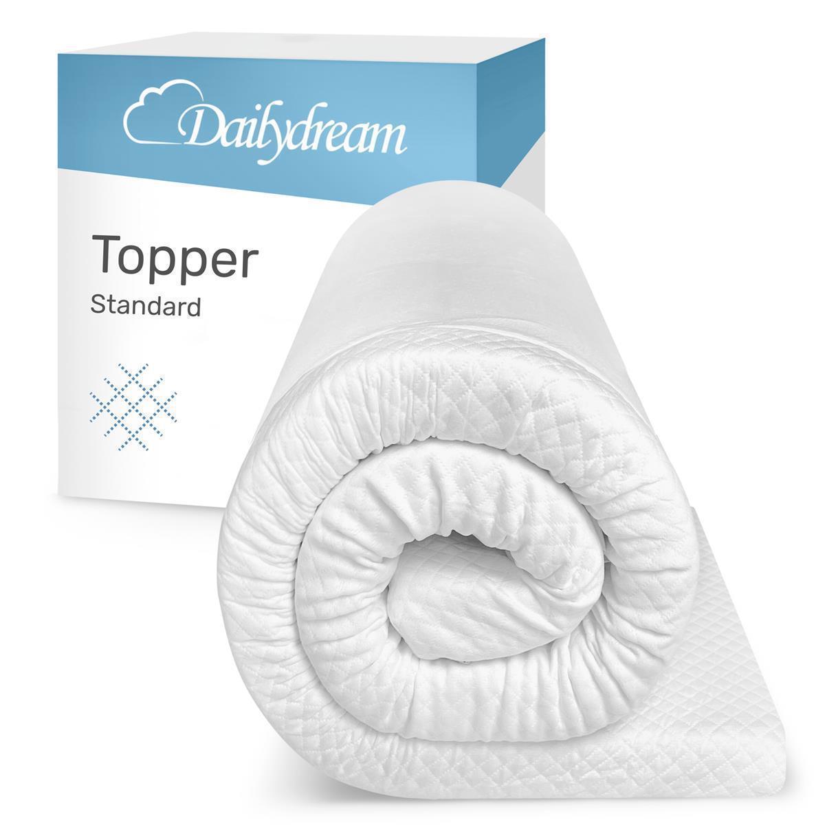 Dailydream viscoelastischer Matratzentopper “Model M“ mit Memory Foam Effekt, 180x220x5cm, Edition 