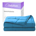 Weighted blanket for adults made of 100% cotton, "Blue" edition