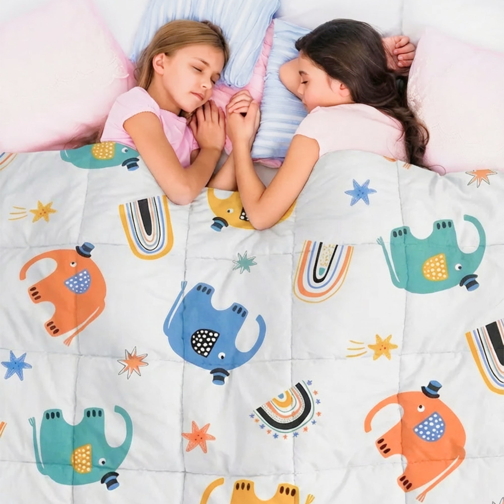 Tyngd filt för barn gjord av 100% bomull, "Elephant"-utgåva