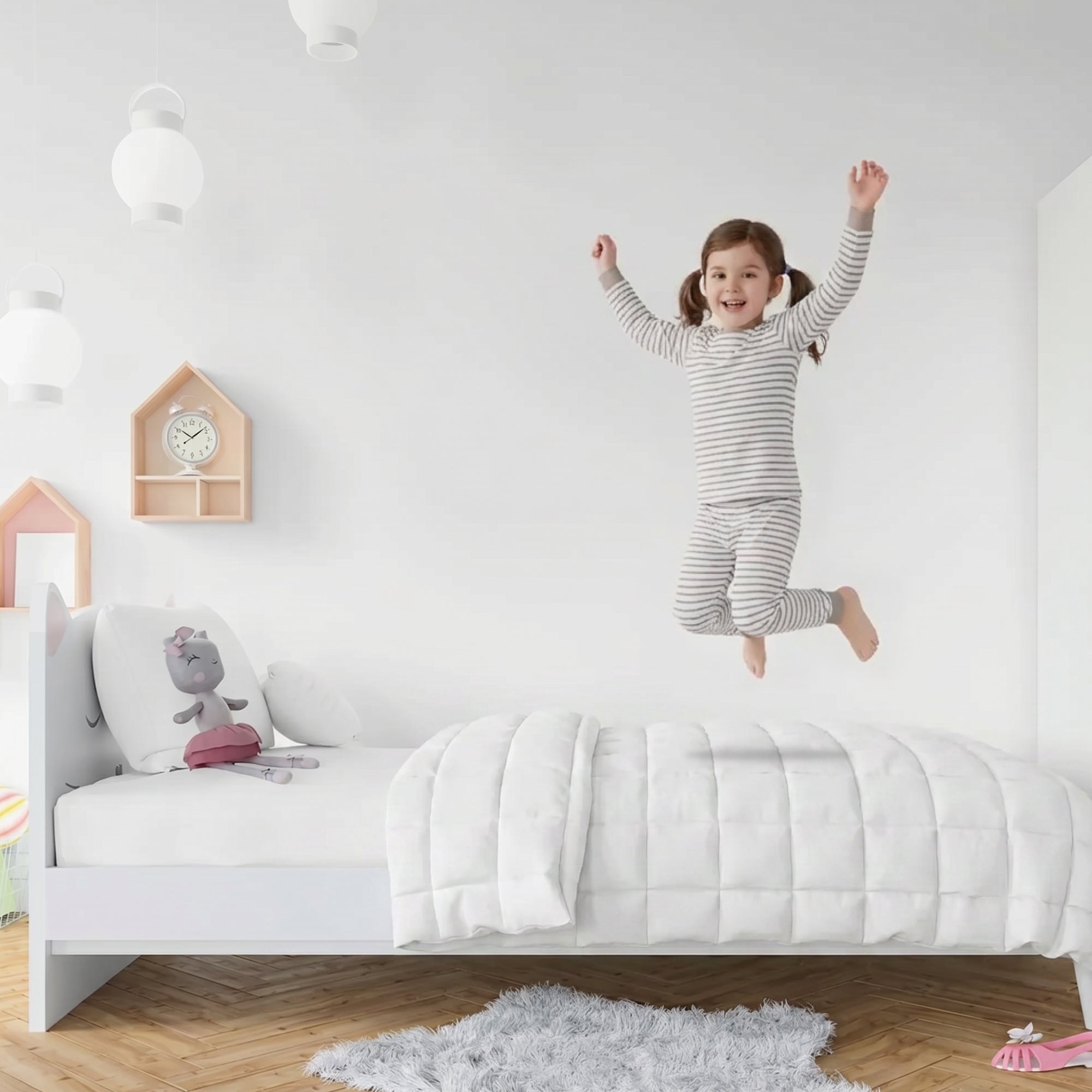 Gewichtsdecke für Kinder aus 100% Baumwolle, Edition "Weiß"