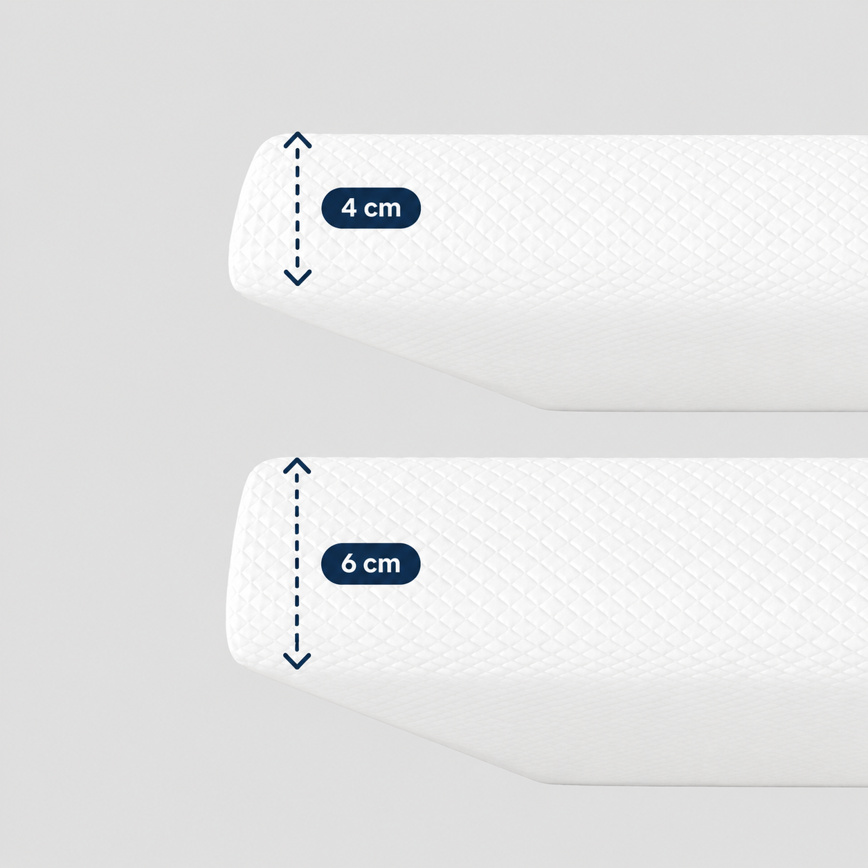 Cold foam topper ergonomic