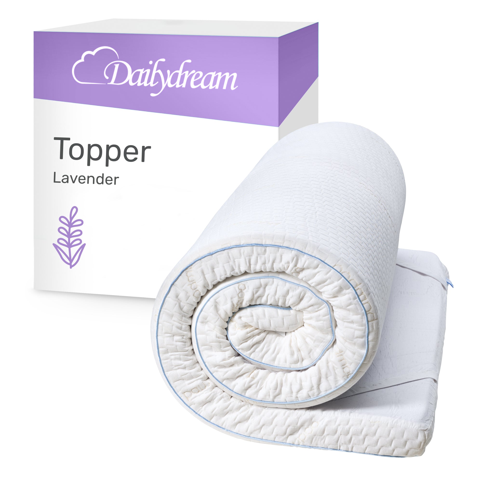 Topper refinado con lavanda