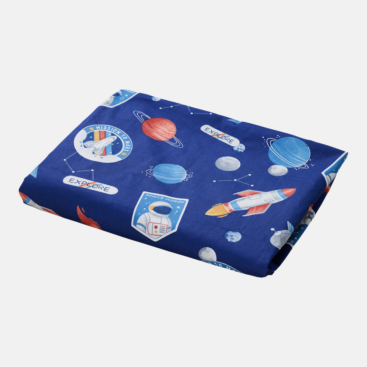 Weighted blanket cover for children made of 100% cotton, "Space" edition