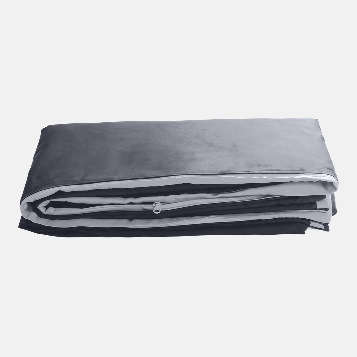Dailydream cover in gray for adult weighted blankets 135 x 200 cm - two-tone