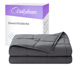 Gewichtsdecke für Erwachsene aus 100% Baumwolle, Edition"Grau"