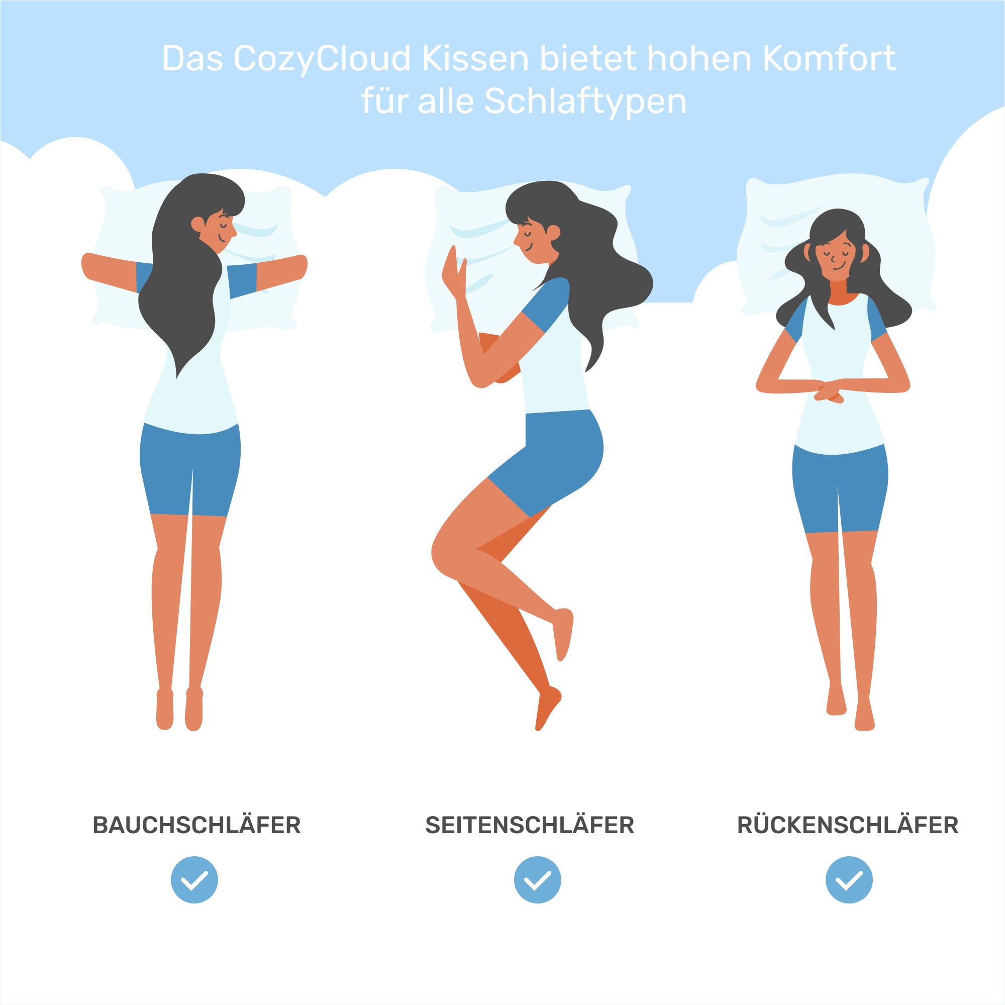 Wendekissen CozyCloud Twist, 65 x 45cm
