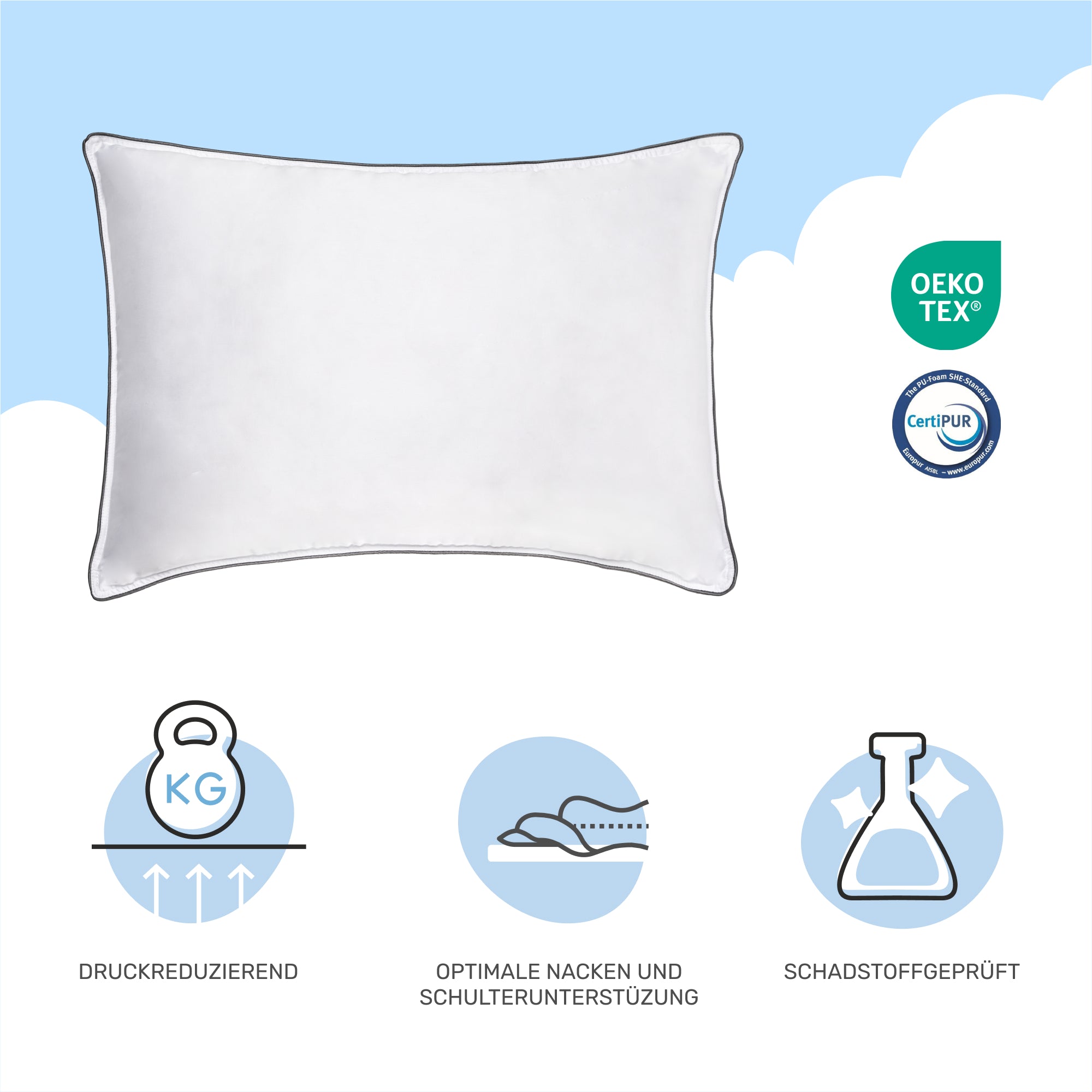 Wendekissen CozyCloud Twist, 65 x 45cm