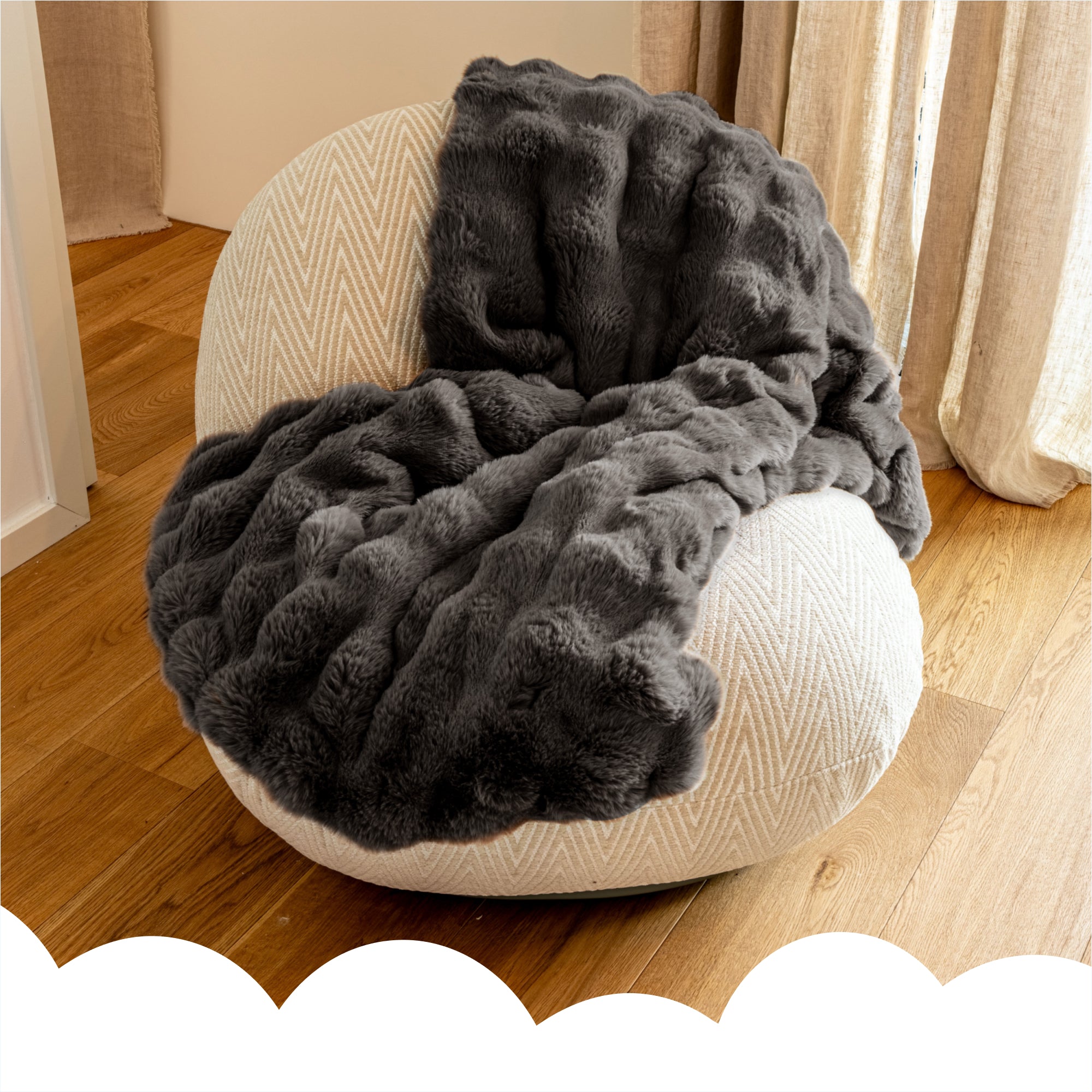 Dailydream Kuscheldecke 150 x 200 cm schwarz
