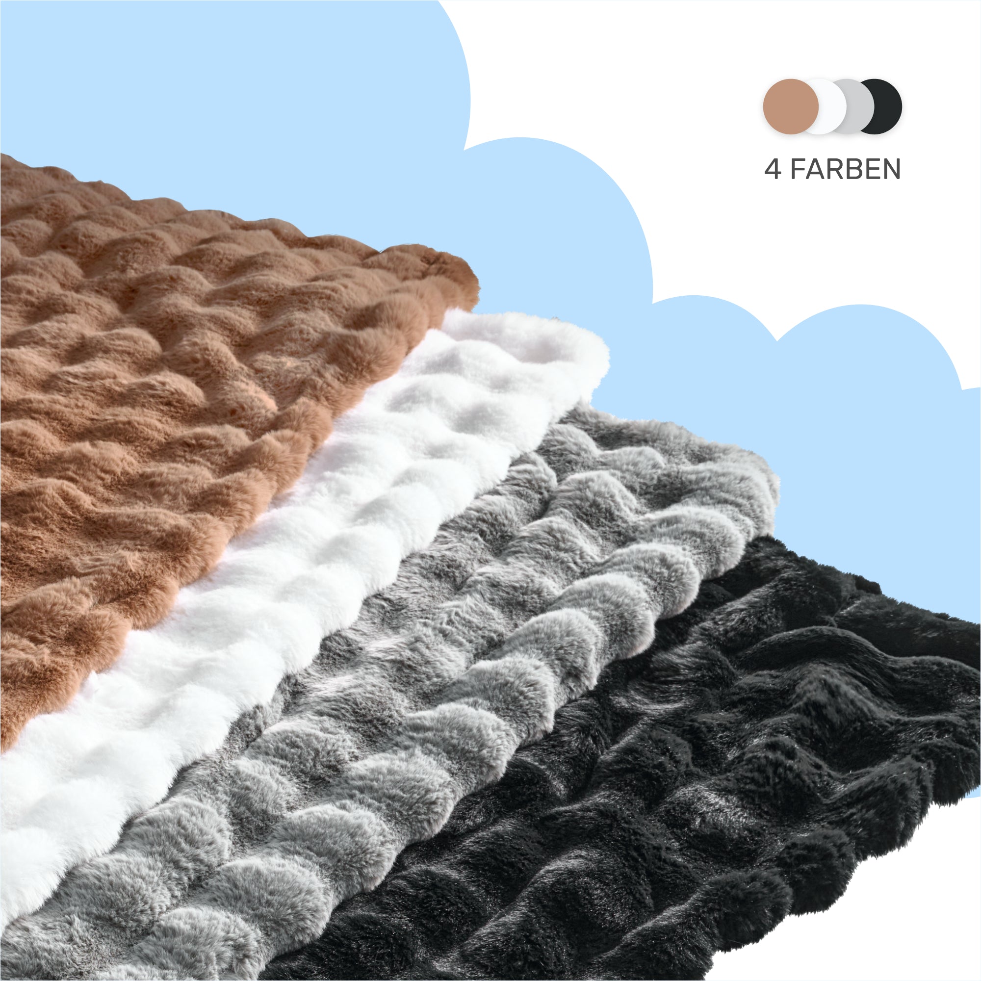 Dailydream Kuscheldecke 150 x 200 cm schwarz