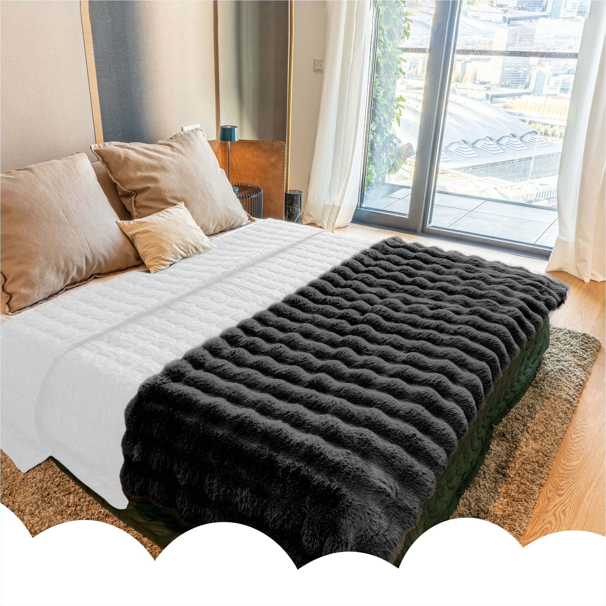 Dailydream Kuscheldecke 150 x 200 cm schwarz