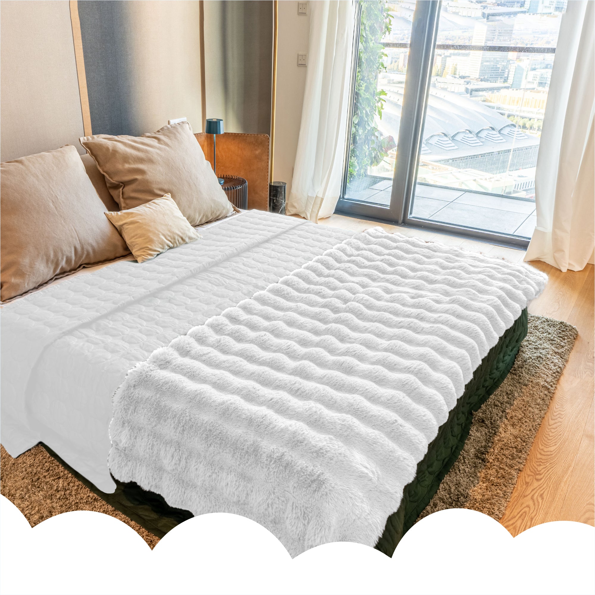 Dailydream Kuscheldecke 150 x 200 cm weiß