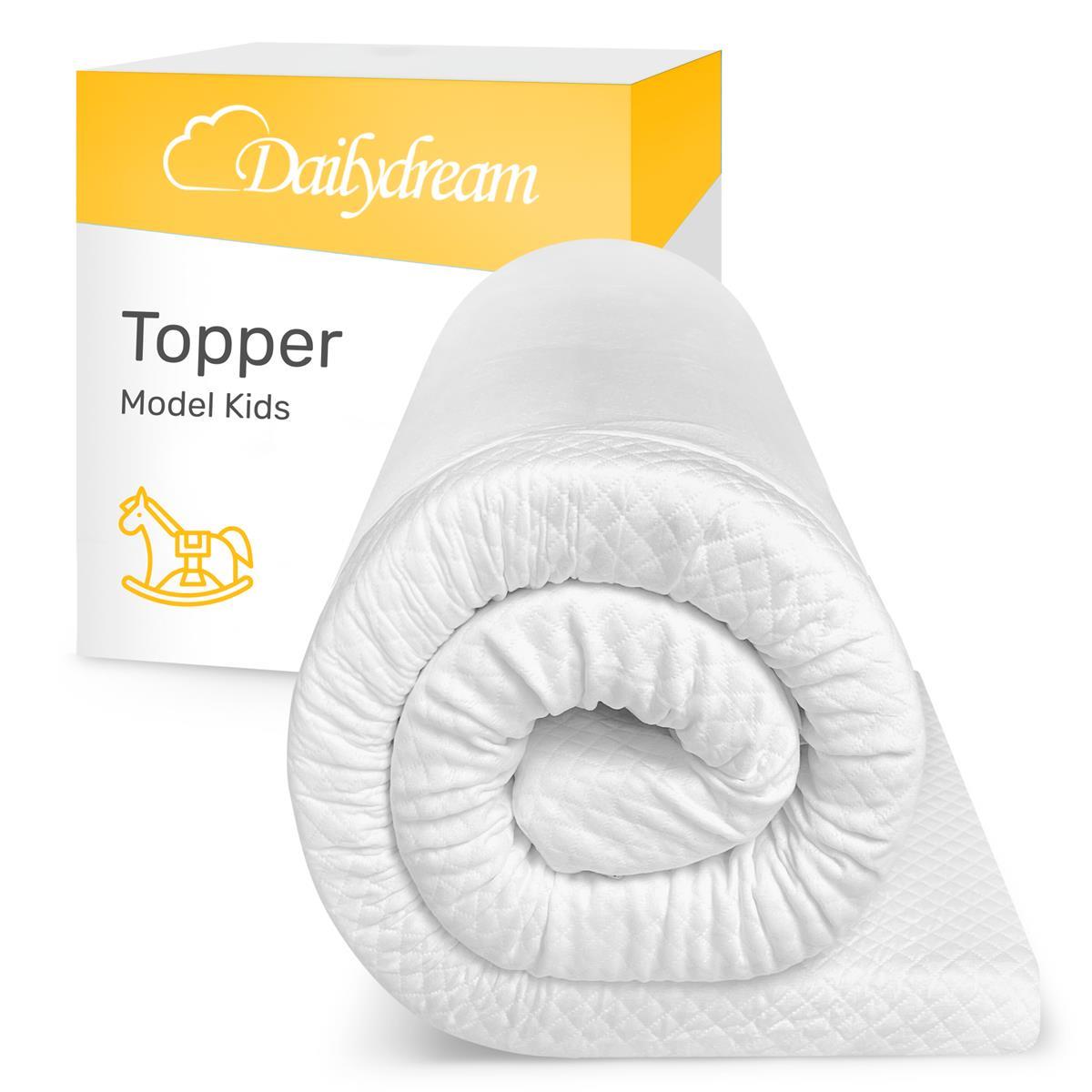 Dailydream viscoelastische Matratzenauflage “Model Kids M” mit Memory Foam Effekt, Edition “Standard”
